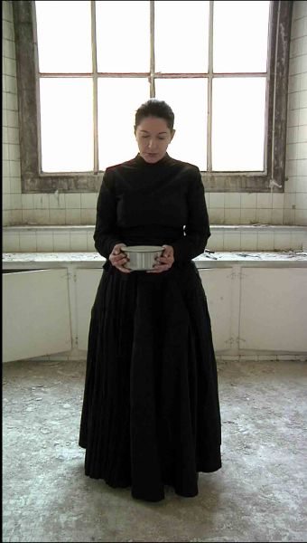 Marina Abramovic. Holding Milk (The Kitchen Series) 2009